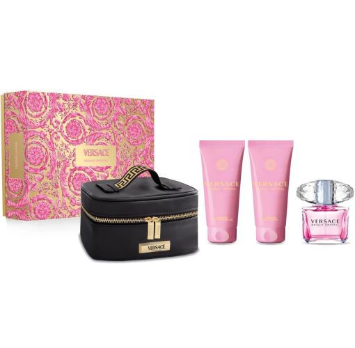 Versace Set Bright Crystal W 90ml edt + 100ml BL + 100ml SG + Bag