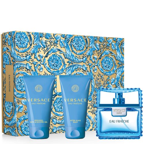 VERSACE FRAICHE SET 50ML EDT+50ML SG+50ML ASB M