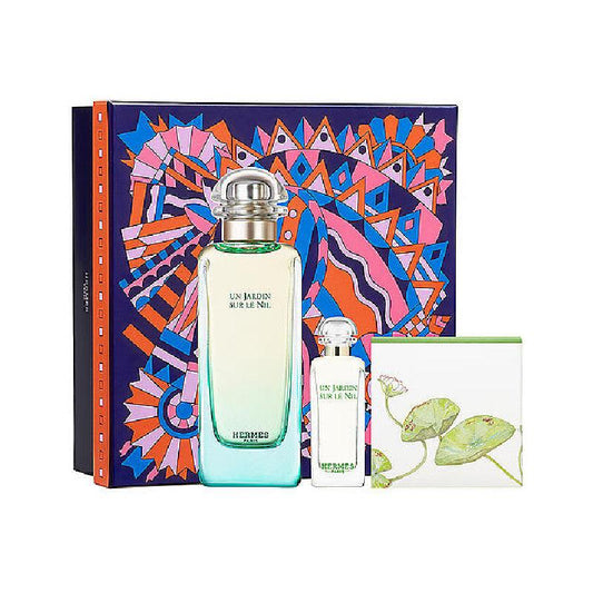 HERMES UN JARDIN SUR LE NIL SET 100ML EDT+7.5+50g SOAP