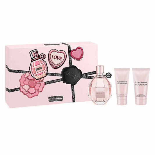 VIKTOR & ROLF FLOWERBOMB SET 50ML EDP+50ML BL+50ML SG